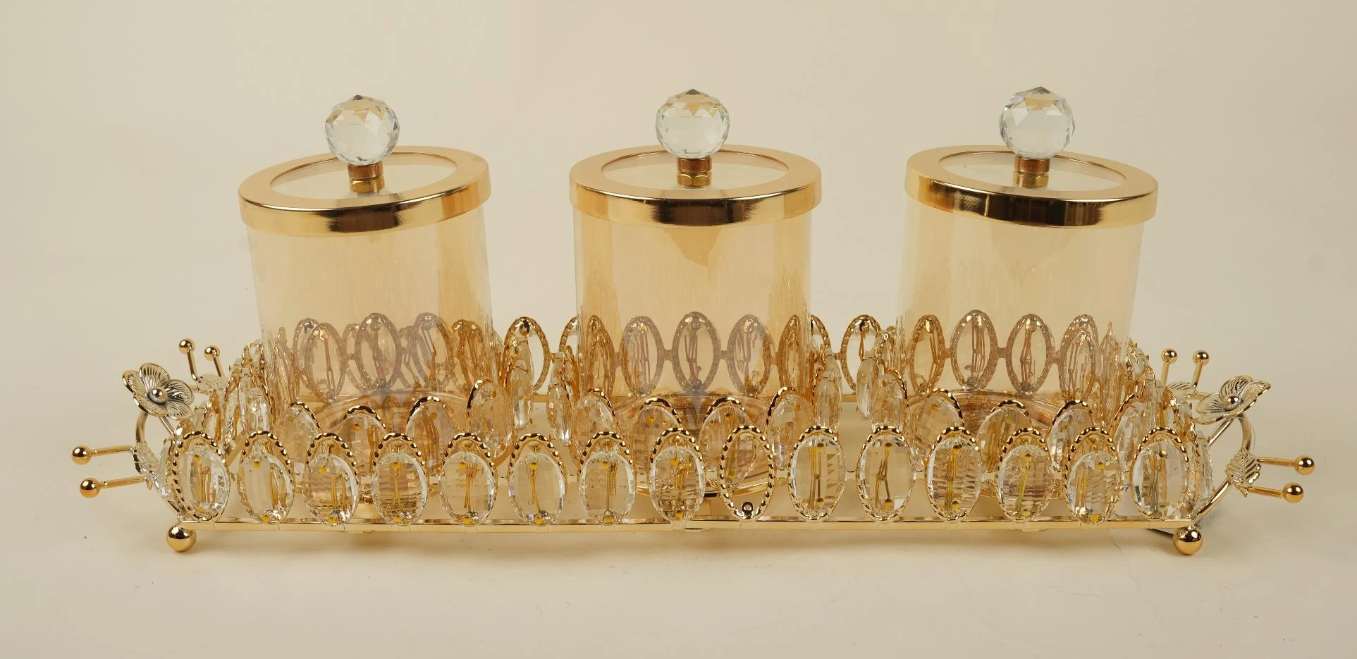 Crystal Glass Canister Set